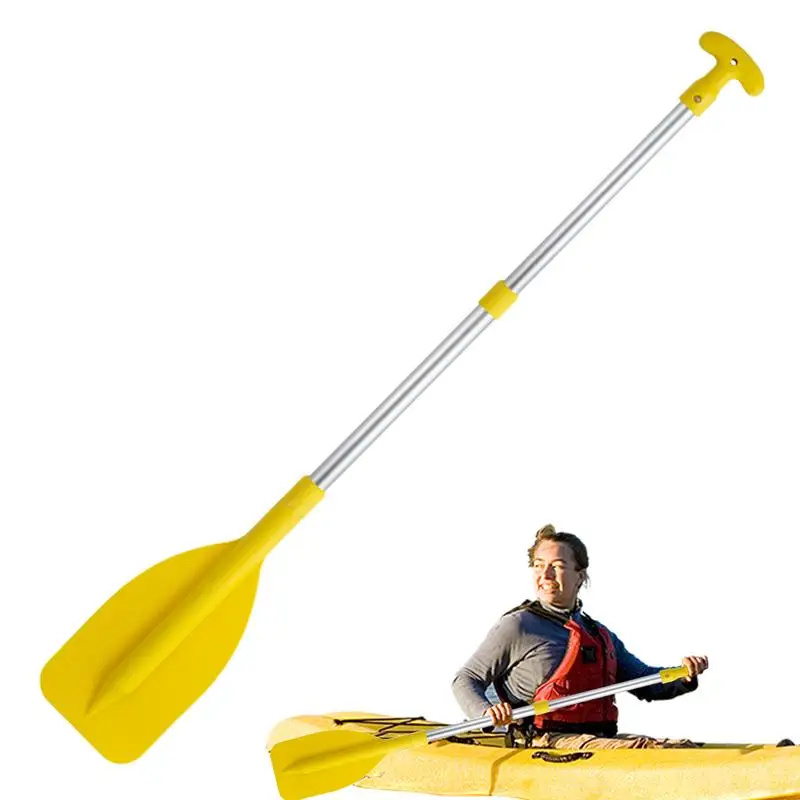 

Telescoping Kayak Paddle Anti Slip Alloy T Shape Handle Paddle Retractable Easy To Assemble Lightweight Multifunctional Marine