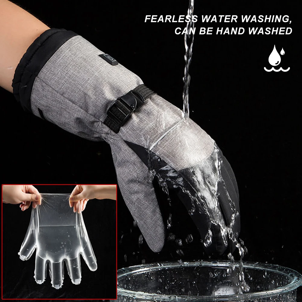 Waterproof Thermal Electric Gloves for Hiking Skiing