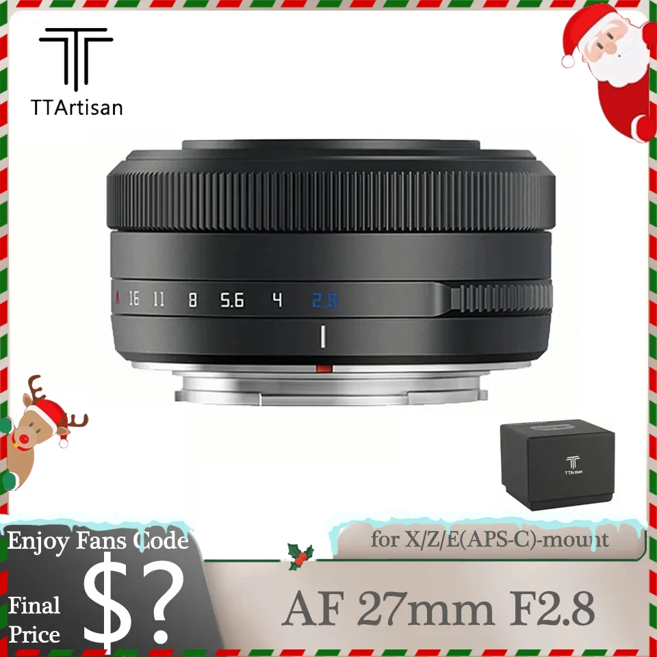 TTArtisan27mmF28APSCAutoFocusMirrorlessCameraLensforSony