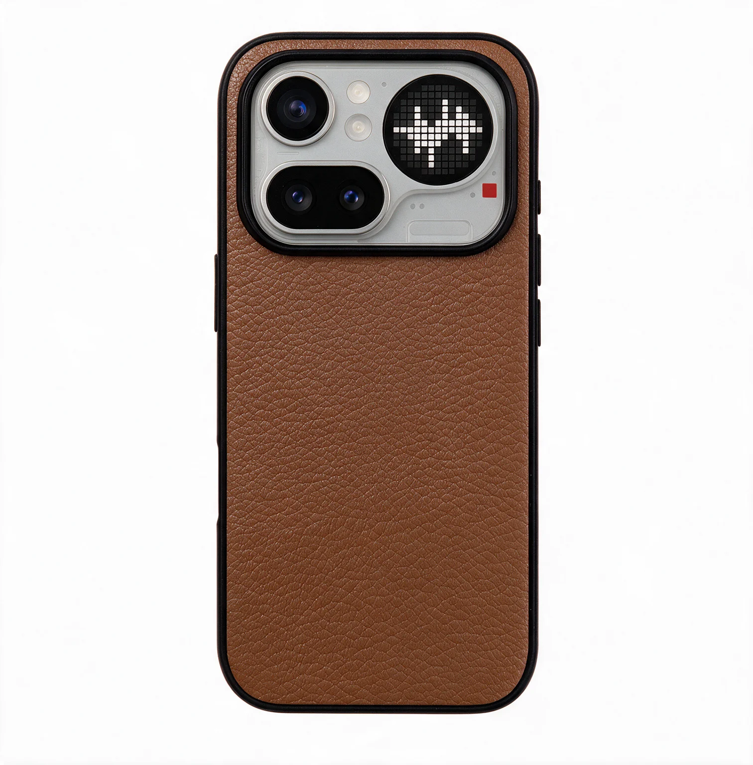 Luxury Sheepskin Leather Phone Case - Solid Color