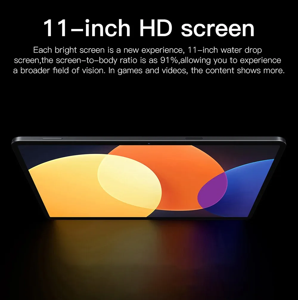 2023 HD 4K 스크린 글로벌 태블릿, 스냅드래곤 870, 안드로이드 12.0, 12GB RAM, 512GB ROM 태블릿 PC, 5G 듀얼 SIM 카드 또는 와이파이 TABL, 신제품