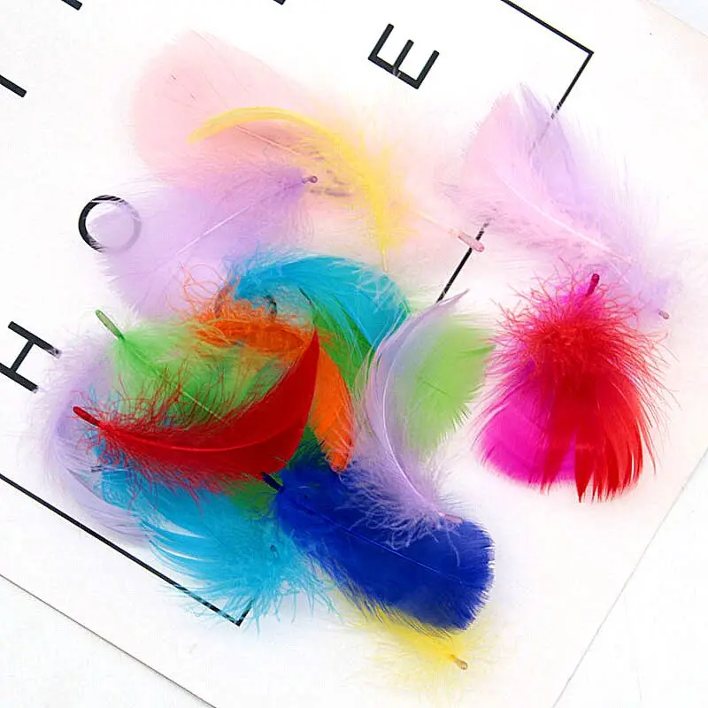 Natural Goose Feathers 4-7cm 1-2 Inch 100Pcs For Decoration Craft goose feathers,craft feathers,natural feathers