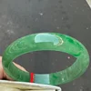 Real Nature Grade AAA Emerald green Burmese Jade jadeite bracelet bangle 57mm 4