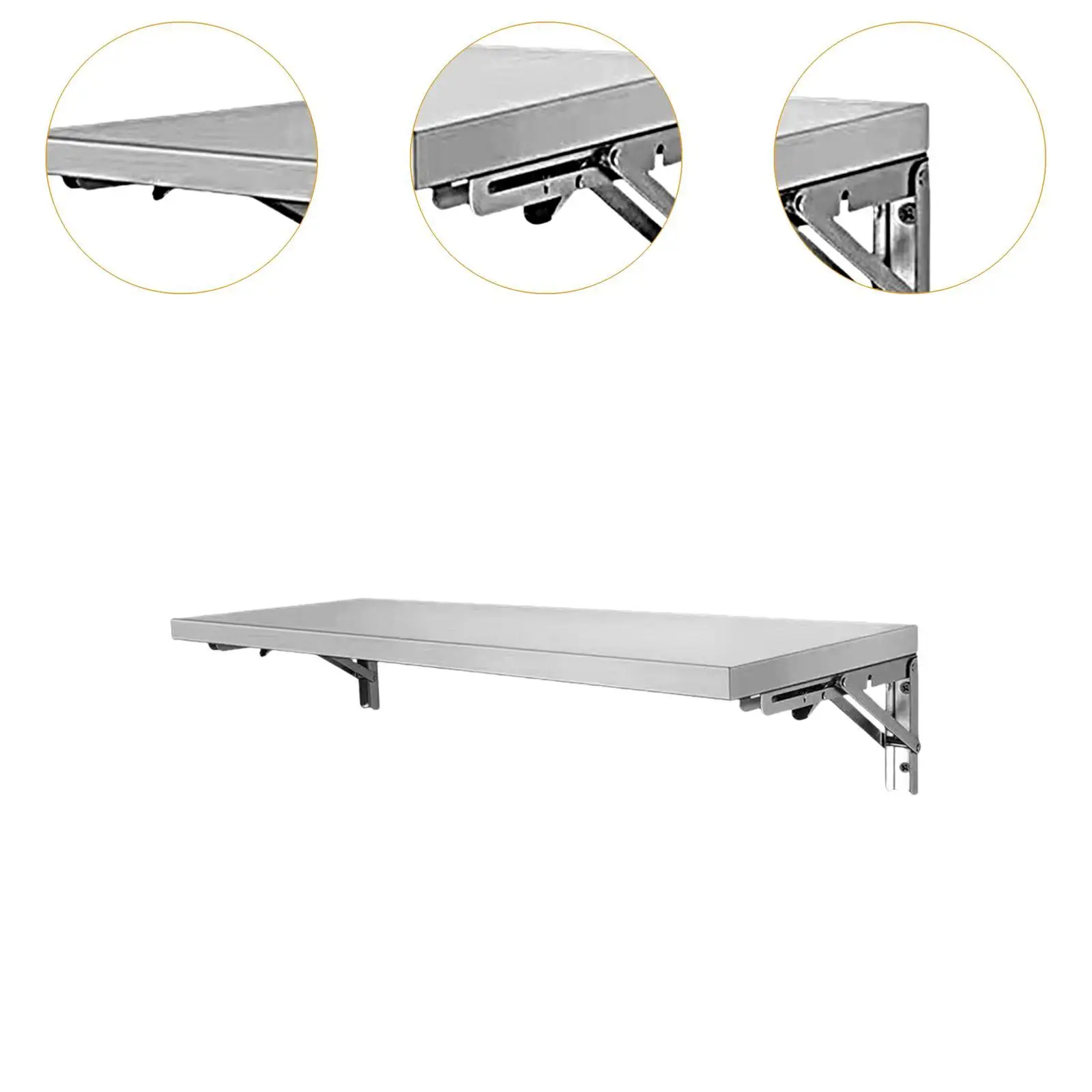 Drop Down Folding Concession Shelf Floating Shelf Home Food Stand Serving for Dining Room Utility Room Hotel Food Truck