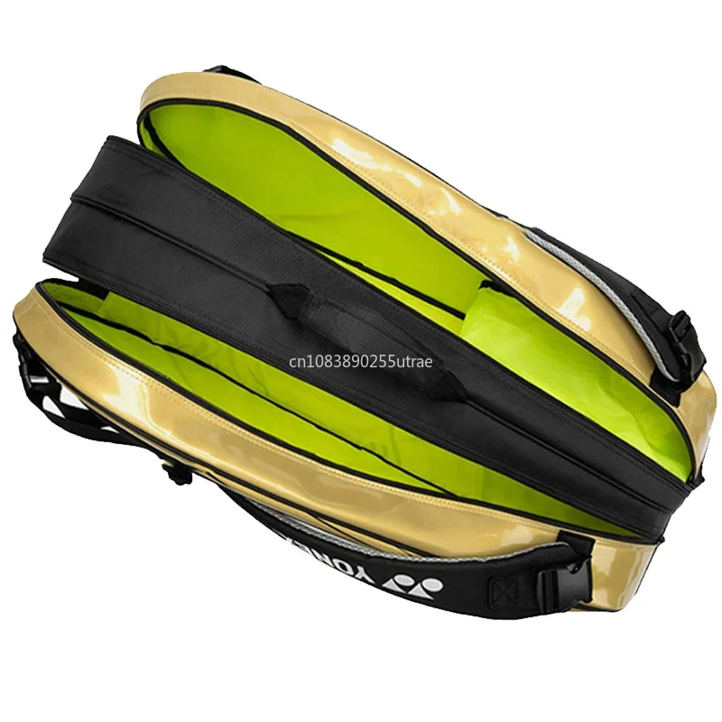 YONEX Genuine Waterproof Yonex Tennis Racket Bag High Quality PU Leather Sports Bag For Women Men Holds Up To 6 Rackets 4