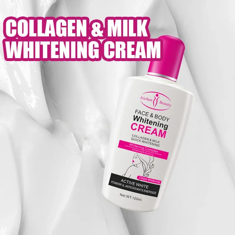 Collagen Milk Face Body Whitening Cream  Moisturizing Armpit Leg Arm Lotion Smooth Lightening Korean Cosmetics Skin Care парфюмированный лосьон для тела с коллагеном collagen daily perfume body lotion