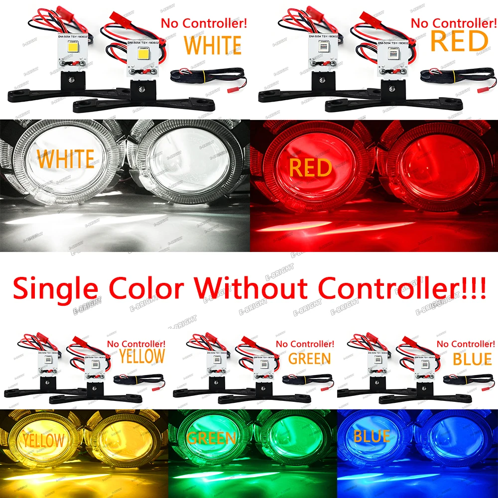 RGB Devil Eye Demon Lights – 12V Daytime Running Lights for Projector Lens Headlights and Fog Lights