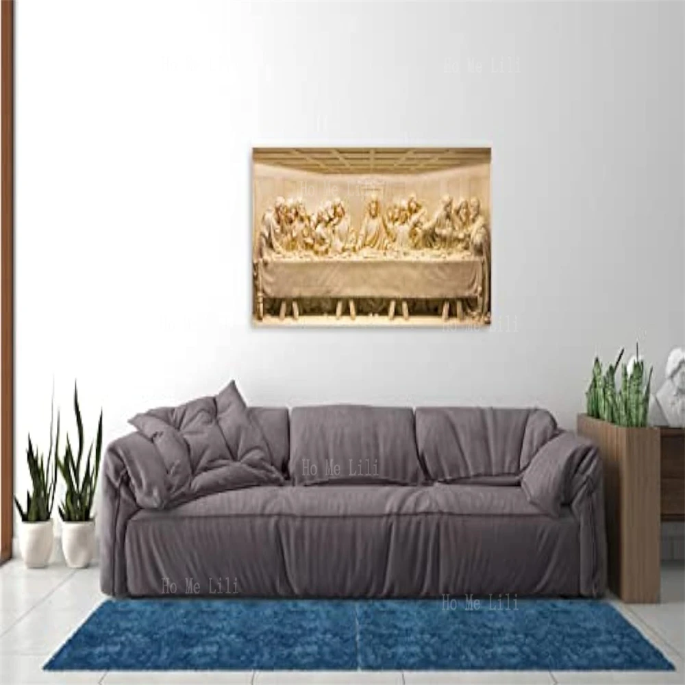 Grande Ultima Cena Wall Art Canvas Print Pittura A Olio Decorazione Di Arte Moderna