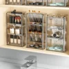 Acrylic Plastic Makeup Organizer Storage Box Lipstick Jewelry Display Organizer Transparent Cosmetics Case Brush Holder 1