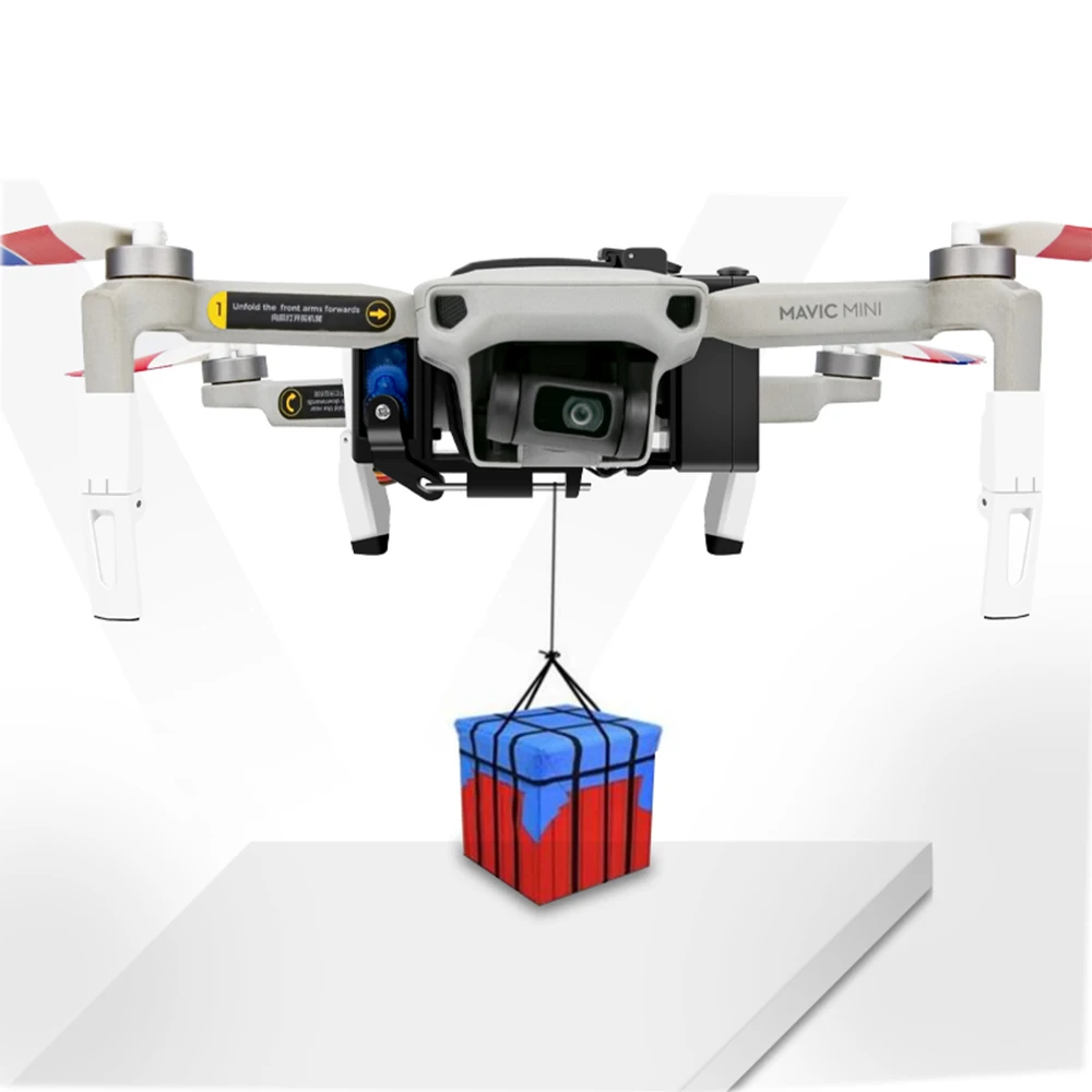 Drone sistema di caduta carico utile consegna lanciatore dispositivo  contagocce per DJI Mavic Mini/Mini 2/Mini SE accessori per droni