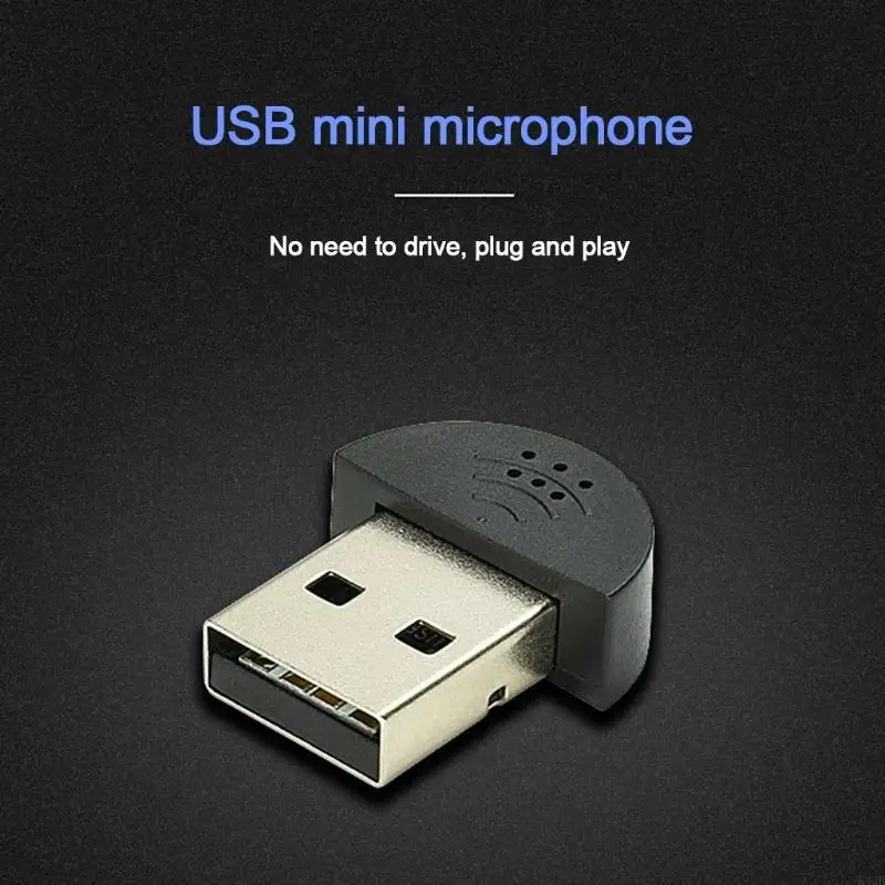 K43B Mini USB Microphone for Video Chat, Karaoke, Microphone, Desktop Microphone/Laptop PC Mic (Mini Mic)
