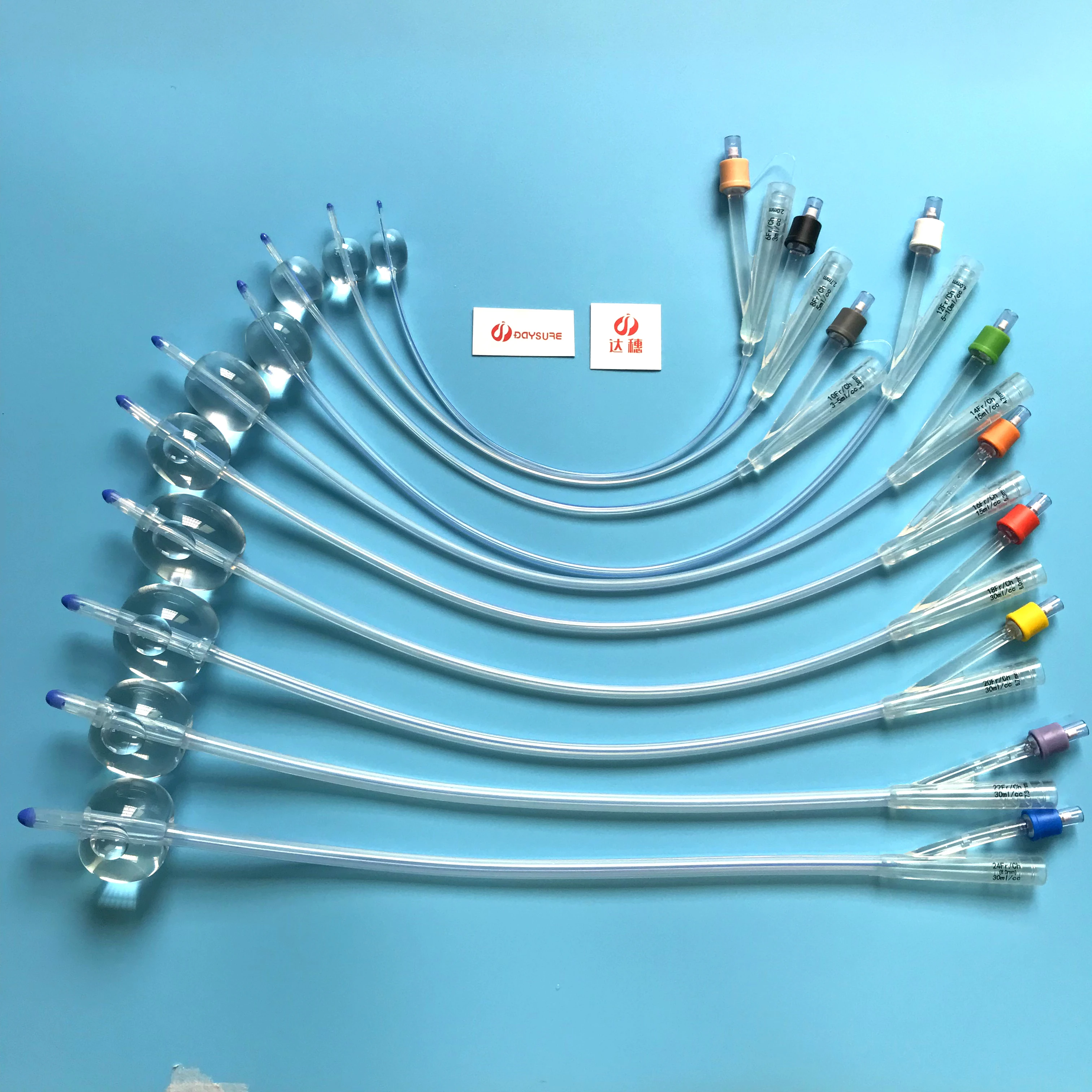 1pcs 2/3way Silicone Foley Catheter Hole Medical Urethral Balloon Urine Tube Urethral Catheter