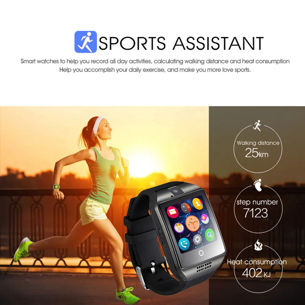 Bluetooth Smart Watch With Camera Women Men Smartwatch For SIM TF