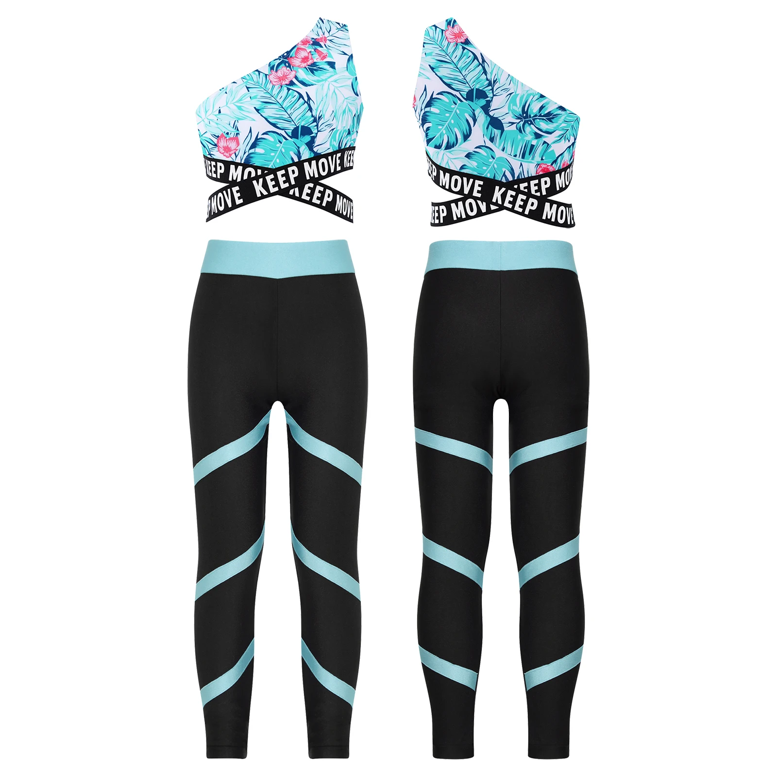 Kids Clothing Set Kids Clothes girls Sport sets Yoga Tracksuits Girls Clothing Sleeveless Gym Crop Top child High Waist Fitness Gym Leggings Pants