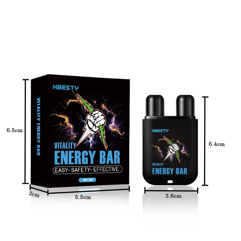 HBESTY Nasal Energy Stick Dual Hole Nasal Clearing Oil Refreshing Alert Night Driving Outdoor