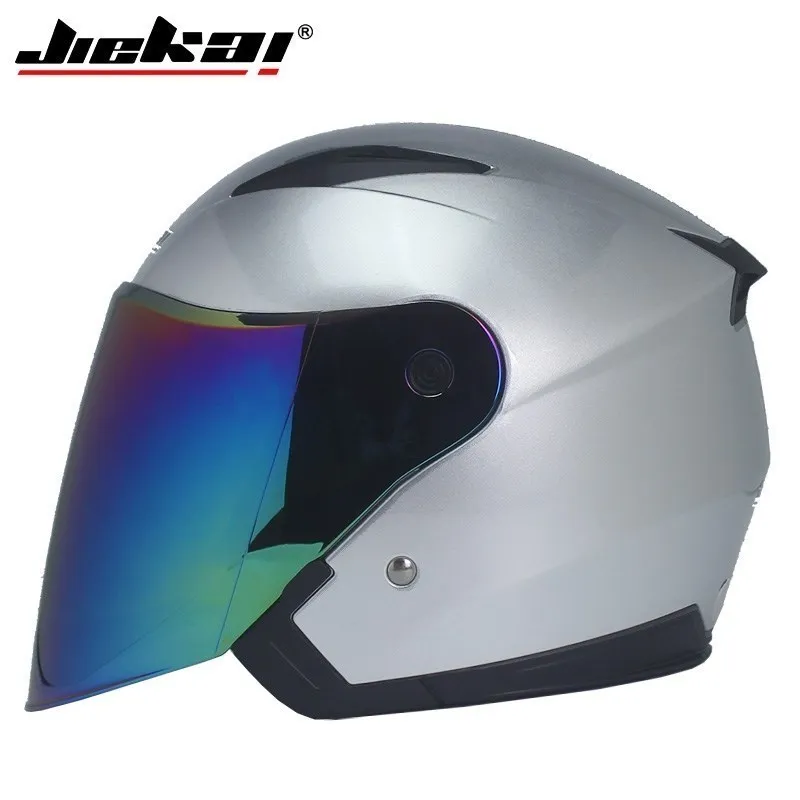 thumbnail image 1 of Casco de motocicleta para hombre y mujer, capacete para motocicleta, cascos para moto, doble lente, medio casco de carreras, para las cuatro estaciones, 1 of 5