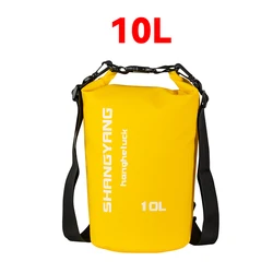 Waterproof Adventure Motorcycle Duffel Bag - 40L/80L/90L for Travel, Cycling, Hiking, and Camping (Yellow 10L)