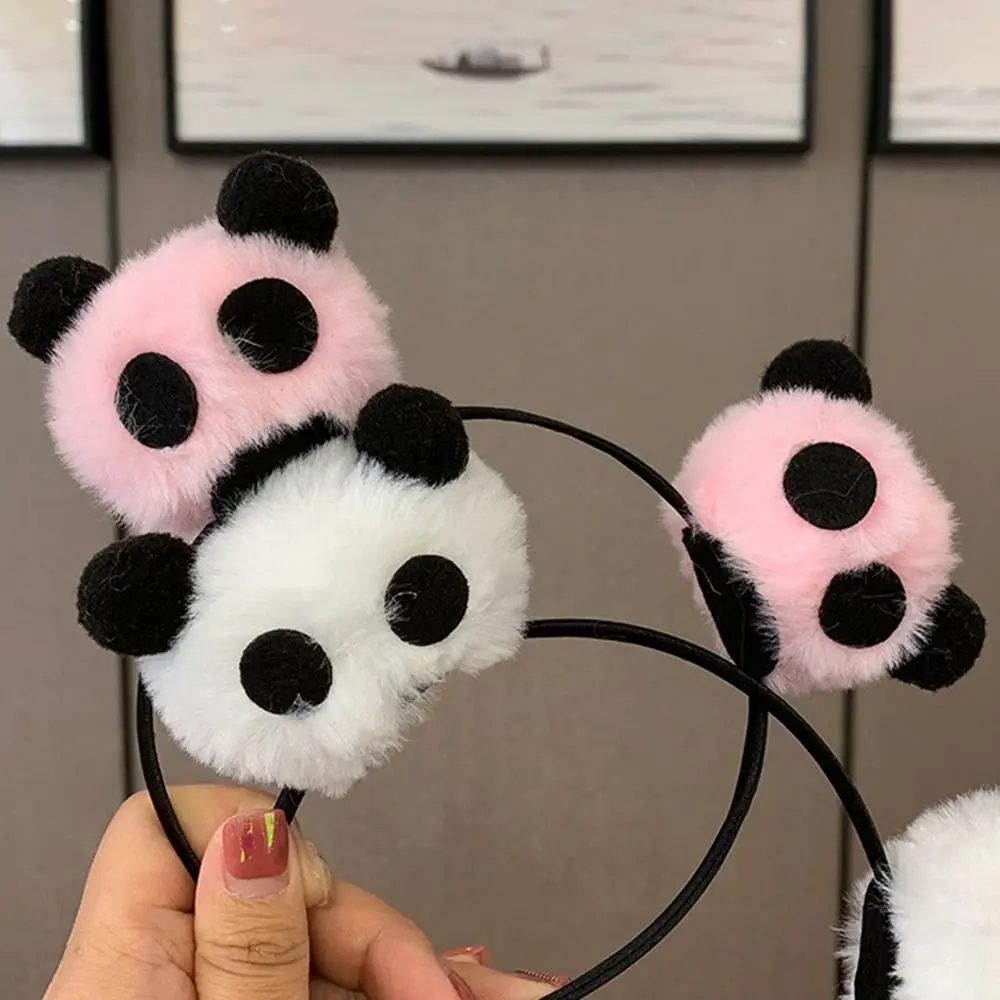 Sweet Animal Doll Panda Headband Cartoon Hair Clip Plush Hair Band Chinese Style Hairband Hair hoop Streetwear