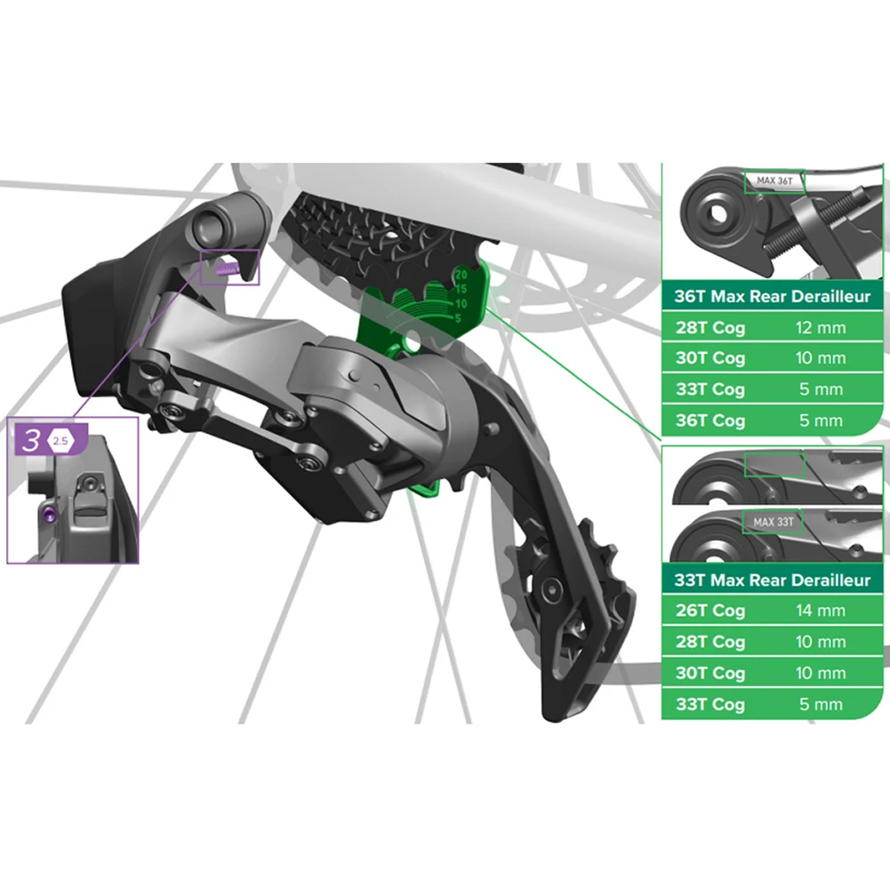 B Tension Screw Road Bike Rear Derailleur Adjustment Nx Eagle Sram