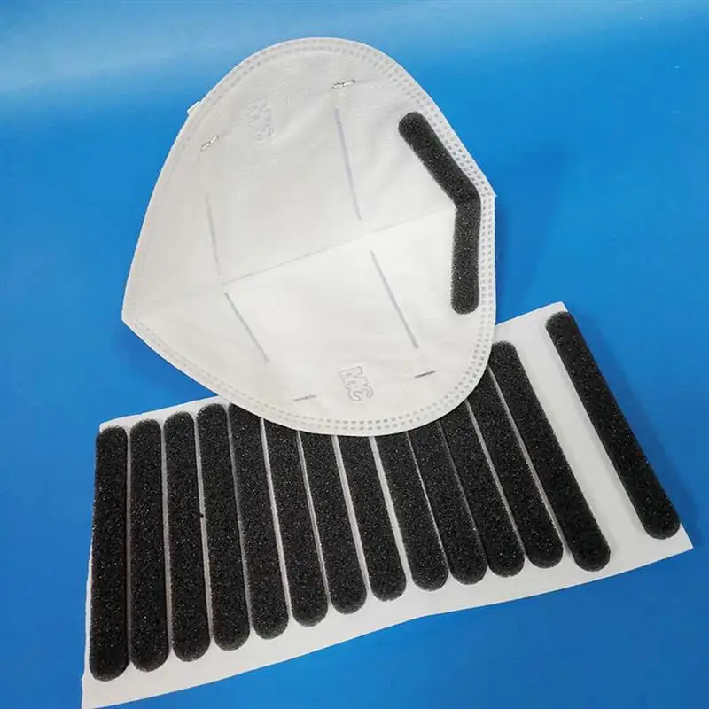 200PCS Mask Sponge Strips Nose Bridge Strip Sewing Foam Sponge Disposable Nose Bridge Wire Nose Bridge Bracket Masks Disposable 4