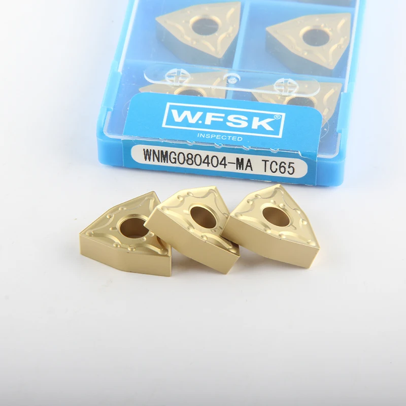 

WNMG080404 WNMG080408 MA TC65 Carbide Inserts For Steel CNC Lathe Cutting Inserts External Turning Tool