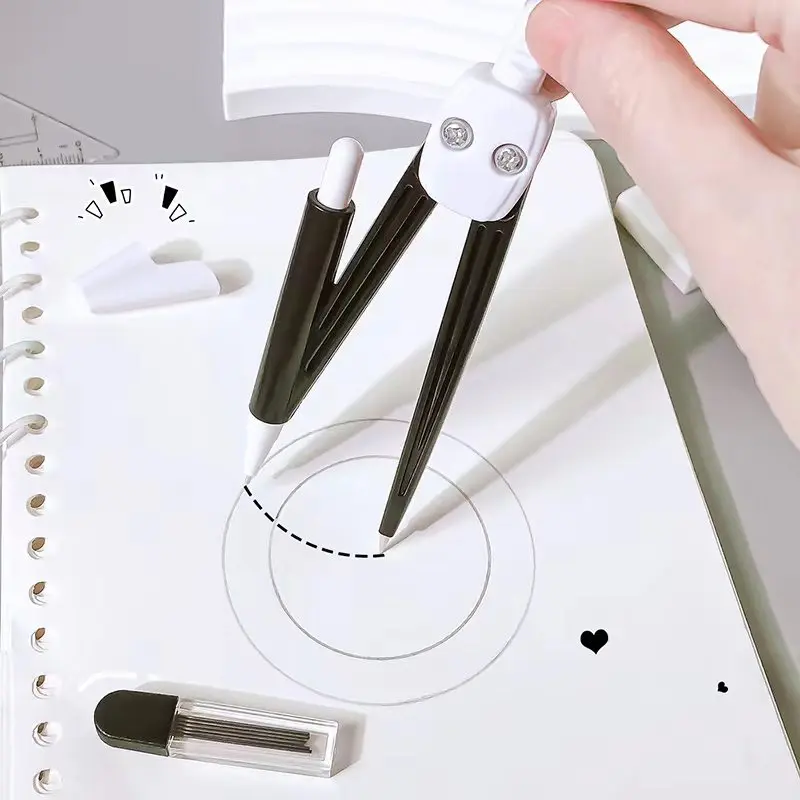 전문 나침반 학교 켈리퍼 세트, 눈금자 각도기, 학교 그리기 도구, 나침반 유용한 액세서리