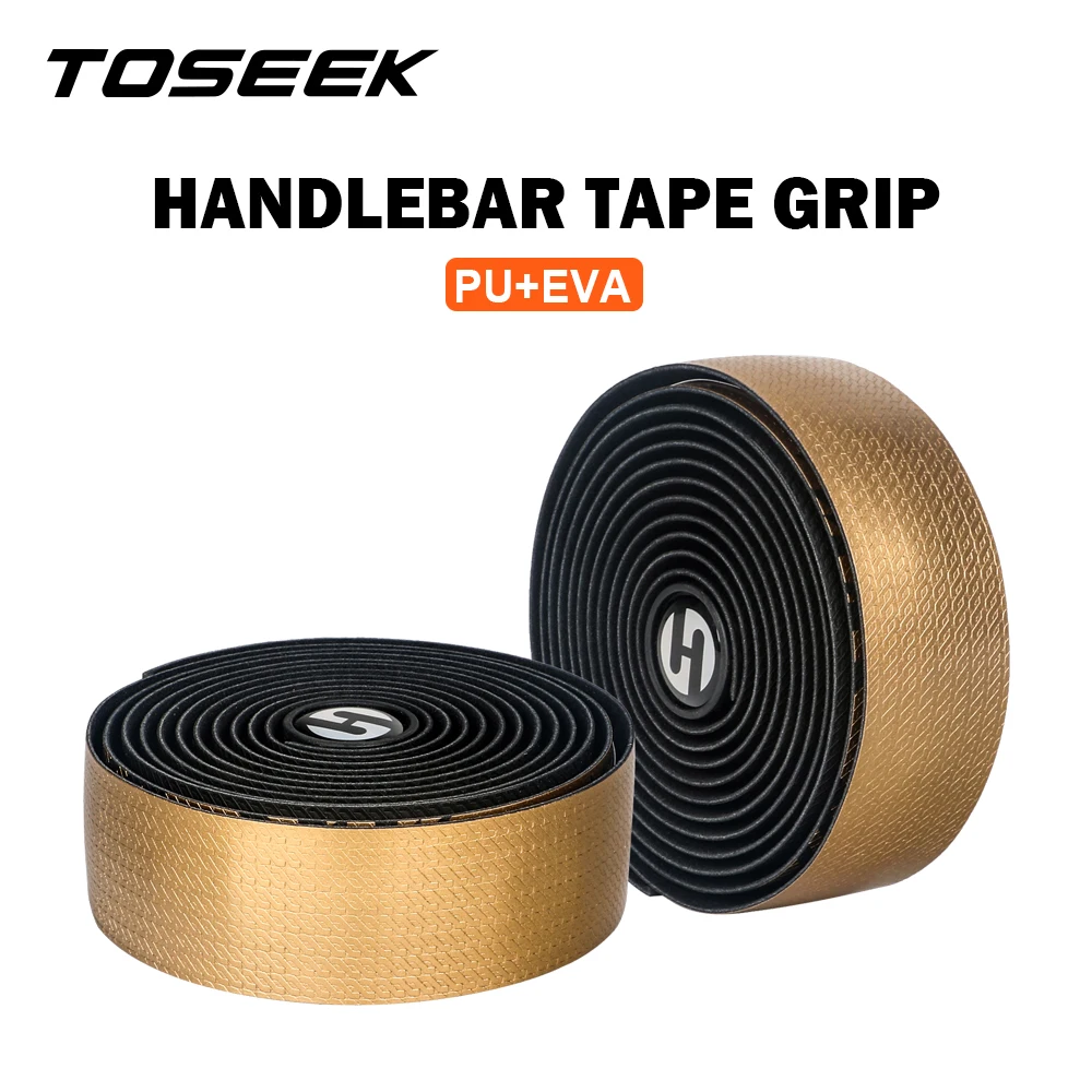 Bicycle Handlebar Tape Anti-Vibration PU EVA Bent Cycling Road Bike Tapes Racing Breathable Non-Slip Handle Bar Belt Wrap