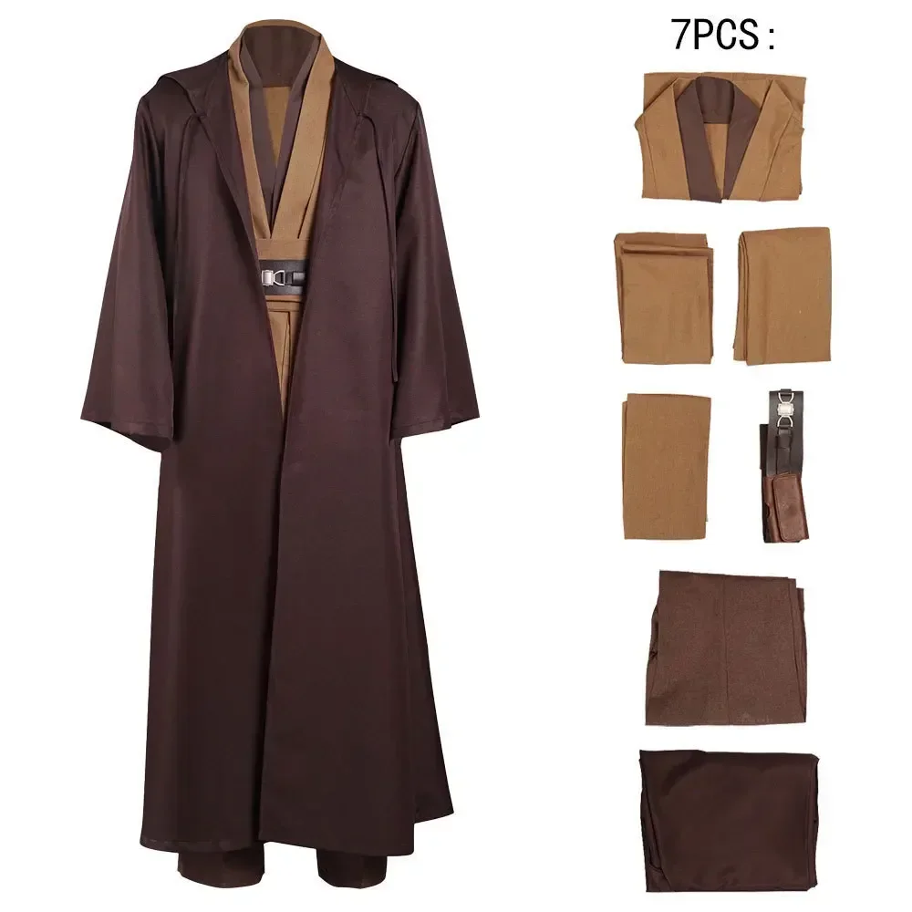 High Quality Soft Polyester Wars Halloween Jedi Role Playing Costume Obi-Wan Kenobi Cos Costume Star Female Apparrel