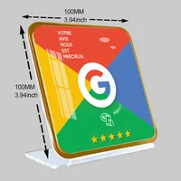 French Writing NFC Google Review Stand Plaque Display Boost Your Google Reviews Simple Quick Link to Review 1