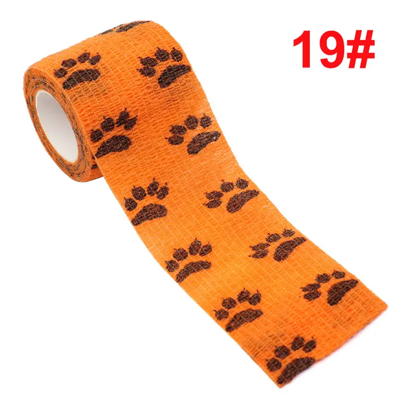 Animal Pattern Printed Self Adhesive Elastic Bandage 4.5m Sports Wrap Tape for Finger Joint Knee First Aid Kit Pet Tape - Image 9
