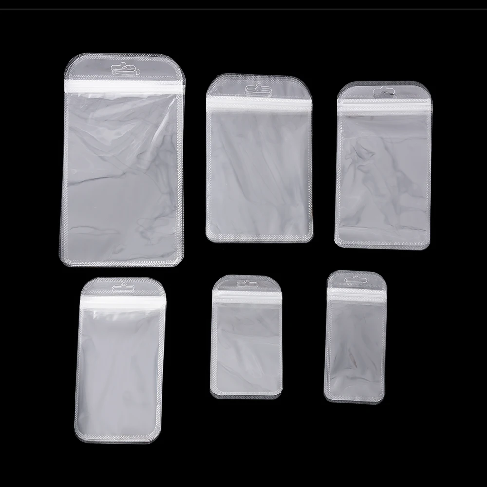 20 Teile/los Kunststoff Transparent Anti-Oxidation Selbst Dicht Organizer Display Beutel Für Halskette Schmuck Verpackung Kleine Businessse – Detail 4