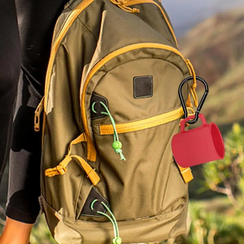 Aluminum Alloy Lock Ring Carabiner Hooks Gourd Shape Non-locking Design Large Hiking Camping Carabiner Quick Link Carabiner Hook