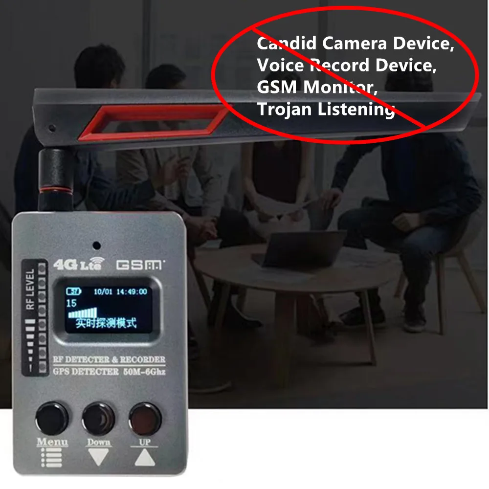 GPS Tracker Detector Anti Spy Hidden Camera GSM Wiretap Sound Signal Spy Devices Finder