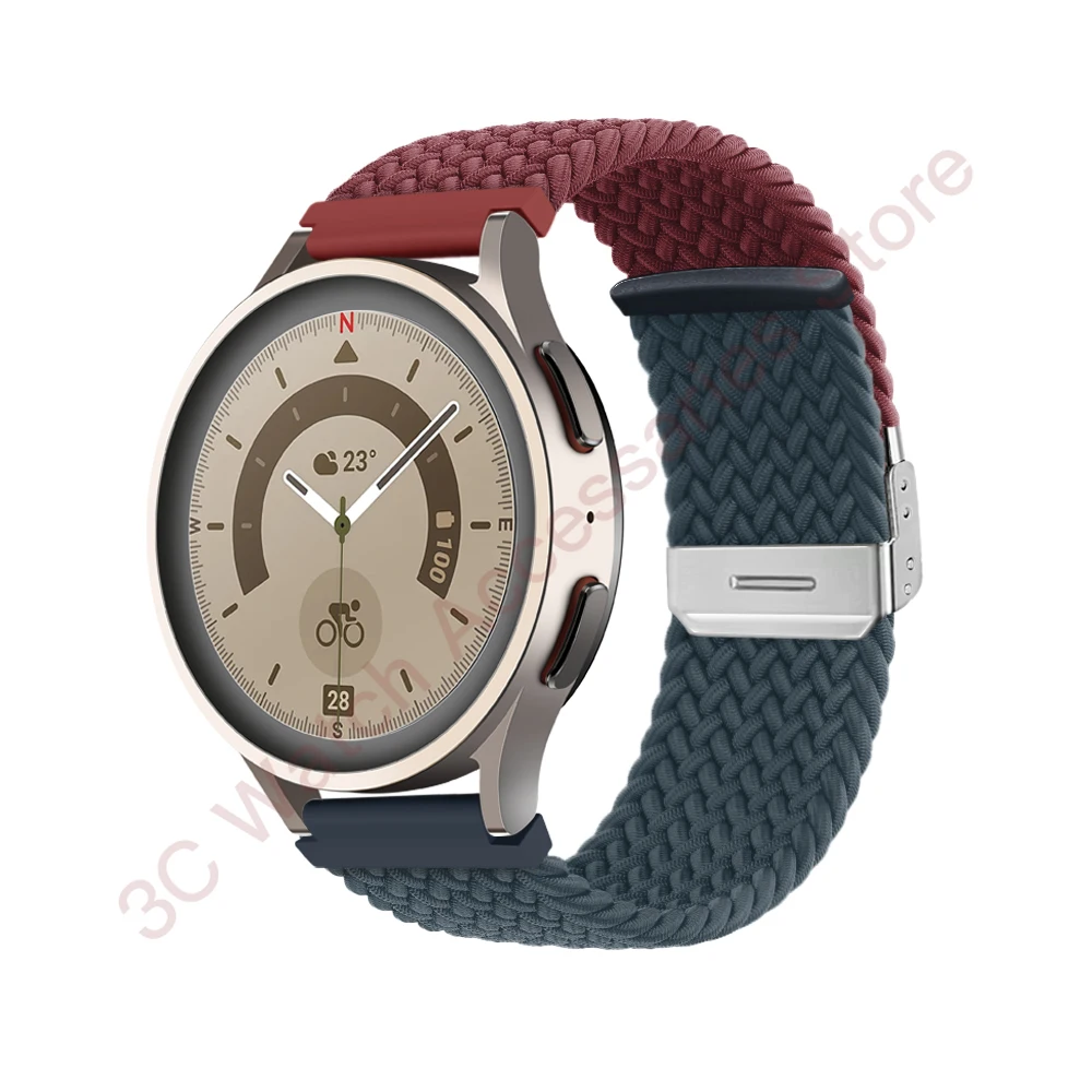 Braided Solo Loop Bracelet Strap - Universal Fit for Smartwatches (18mm, 20mm, 22mm)