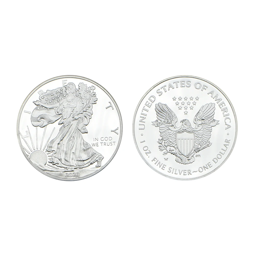 

Statue of Liberty Commemorative Coins Metal Crafts Silver Coins Home Decoration Coins Collection Gifts