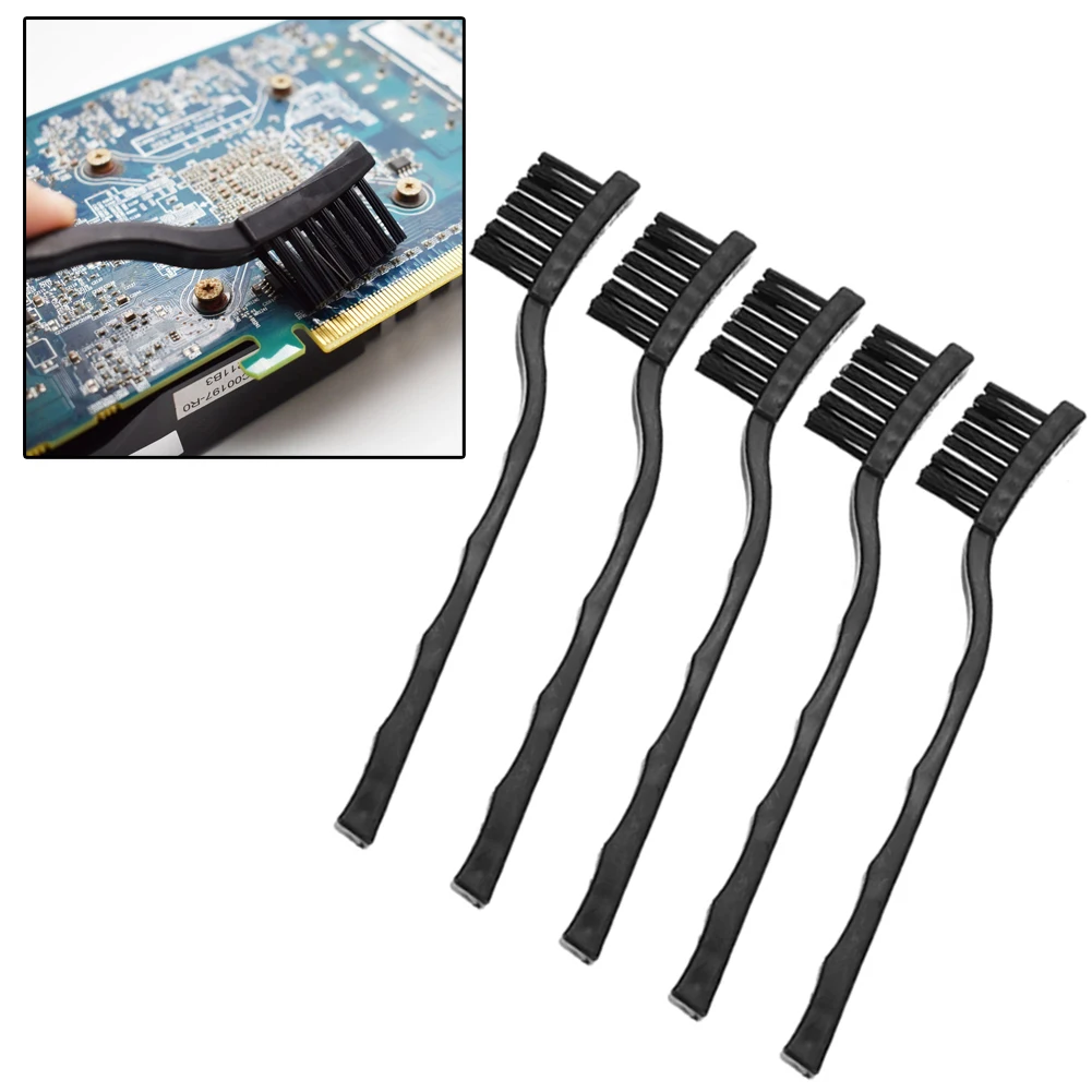 5Pcs 170mm ESD Anti-Static Cleaning Brush, Static Safe Brush for PCB Electronic Component Repair Dust Removal image 1