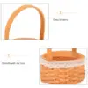 Mini Shopping Basket Flower Storage Egg Baskets for Fresh Eggs Easter Girl Candy Wood Children's Woven Arrangement Collecting 5