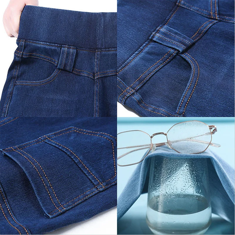 High Waist Stretch Jeans For Women Oversized 38 Elastic Casual Vaqueros Pantalones Autumn New Fashion Denim Skinny Pencil Pants
