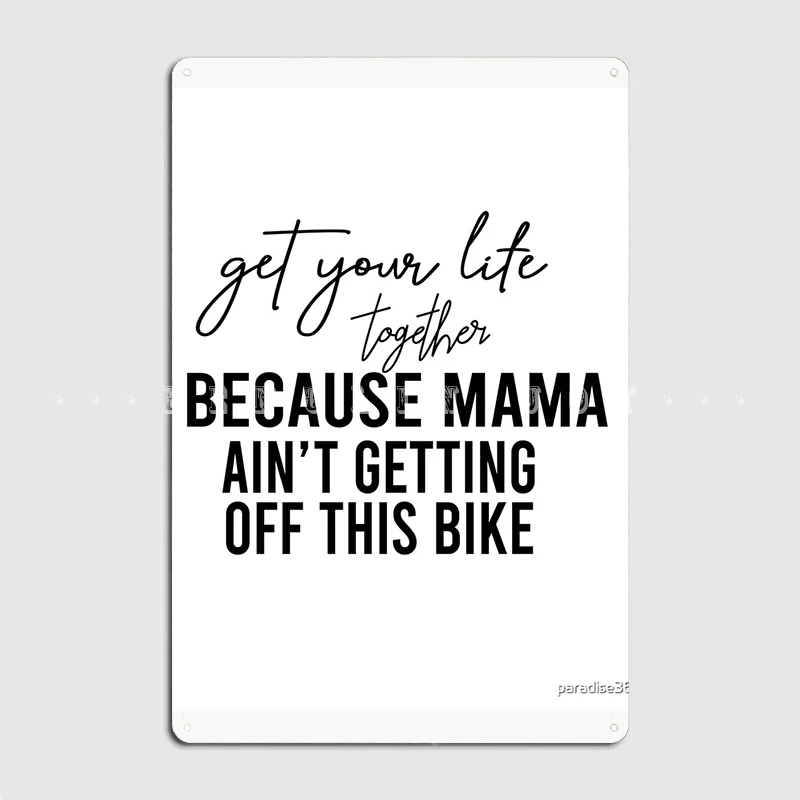 Mama Non Si Ferma Questa Bici Peloton Peloton Tanks Peloton Mom Cody Rigsby Metal Sign Pub Garage Plates Tin Sign Poster