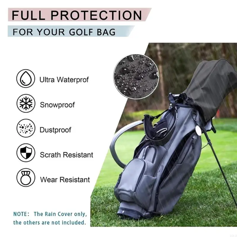 Description Picture 4 of itemOxford Cloth Dust Cover Protector Golf Bag Rain Hood Waterproofs Golf Bag Cover