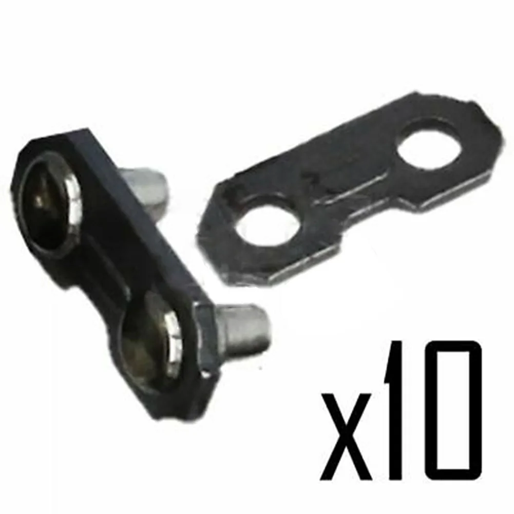 

Premium Chainsaw Chain Joining Links Pack Of 10 Plain & Preset 3/8 050 1 3mm for Efficient Chainsaw Maintenance