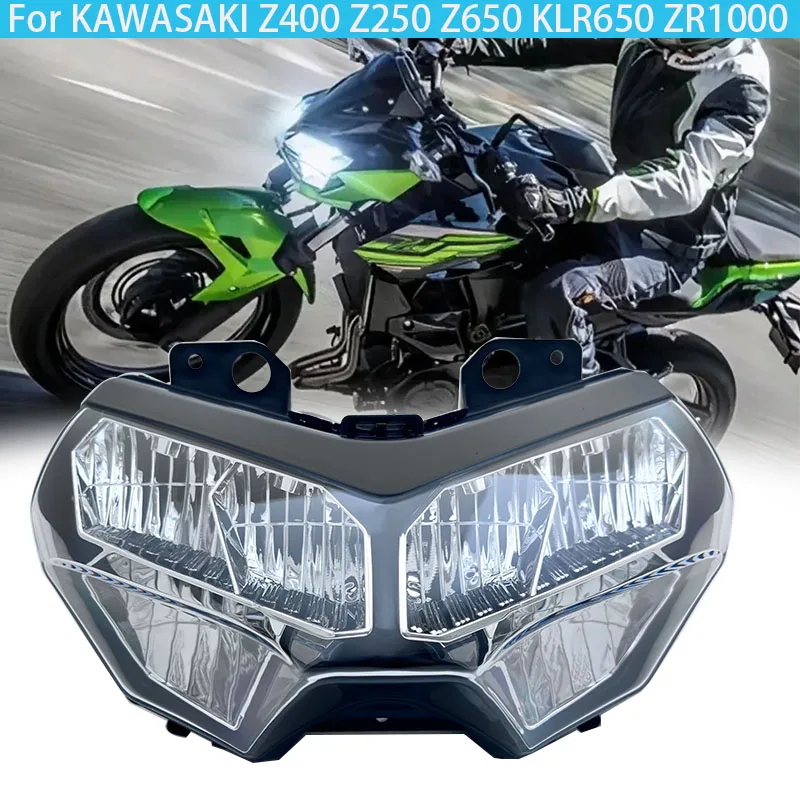 Z250 ヘッドライトカウル 社外品 ポリスポーツLOOKOS EVOバッテリー付ヘッドライト ライトカウルKX250