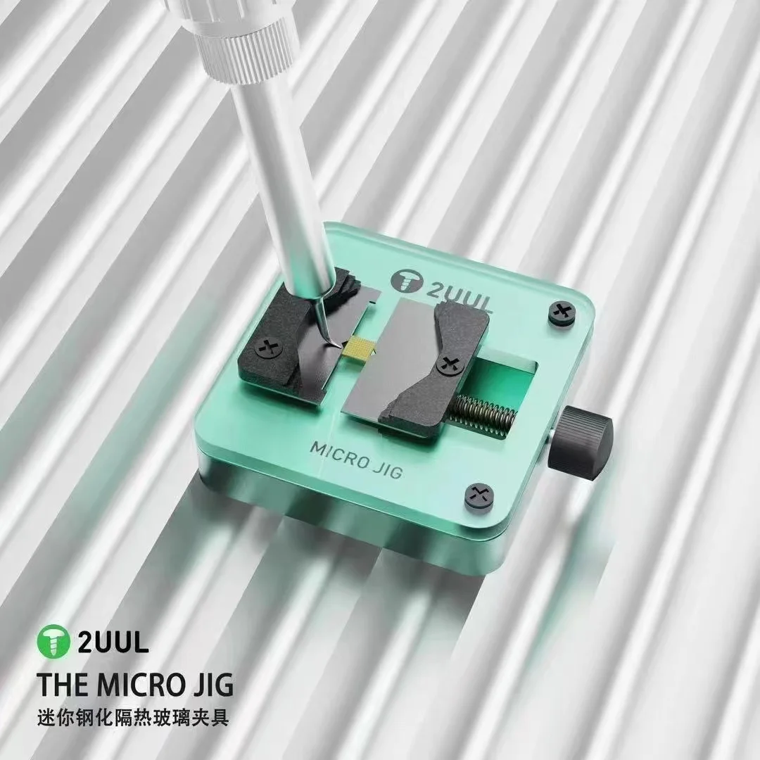 2UUL 마이크로 지그 고정장치 휴대폰 마더보드 PCB 보드 CPU 칩 IC 심기 주석 거치대 용접 패드 접착제, 깨끗한 수리 클램프