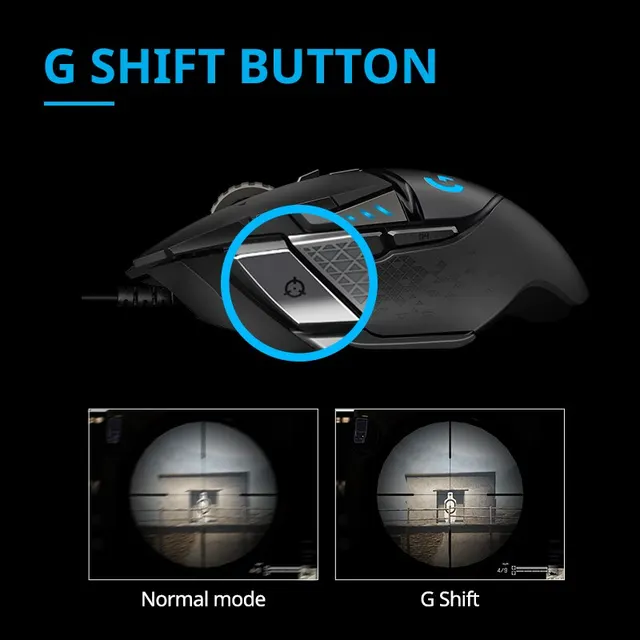 로지텍 G502hero 유선 마우스, 할인가격 30,042원, 정상가격 105,115원, 71% 할인율, 400 IPS 속도, 250g 총중량, 11개의 버튼, 무료 배송, 4.8/5 평점, 마스터 e 스포츠 게임 기계