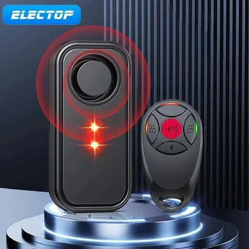 Allarme sensore di movimento a vibrazione per allarme Ebike Electop 113db con sistema di allarme antifurto remoto per scooter Ebikes con luci a LED