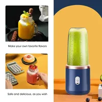 Mélangeurs de jus de fruits portables, Mini bouteille électrique personnelle d'été, USB, 6 lames, presse-agrumes, Machine pour la cuisine 6