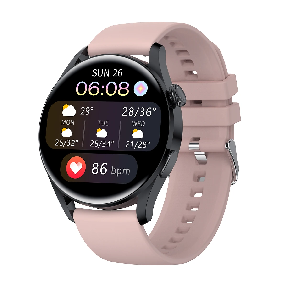 2022 Body temperature Bluetooth-compatibl calling Music control Heart rate Blood pressure  A variety of sports mode Smart watch 