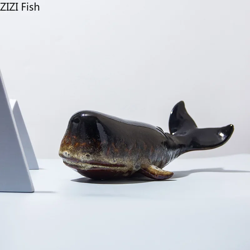 HOYA　クリスタル　アートガラス　Neil Cohen　ペンギン　置物　箱入 Creative Whale Ceramic Sculpture Modern Crafts Porcelain