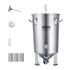 VEVOR 304 Stainless Steel Kettle, 8 GAL Beer Brew Fermentor, Brew Bucket Fermentor for Brewing, Home Brewing Supplies with Base 1