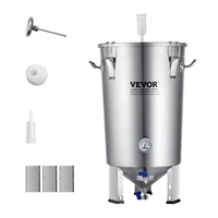 VEVOR 304 Stainless Steel Kettle, 8 GAL Beer Brew Fermentor, Brew Bucket Fermentor for Brewing, Home Brewing Supplies with Base 1